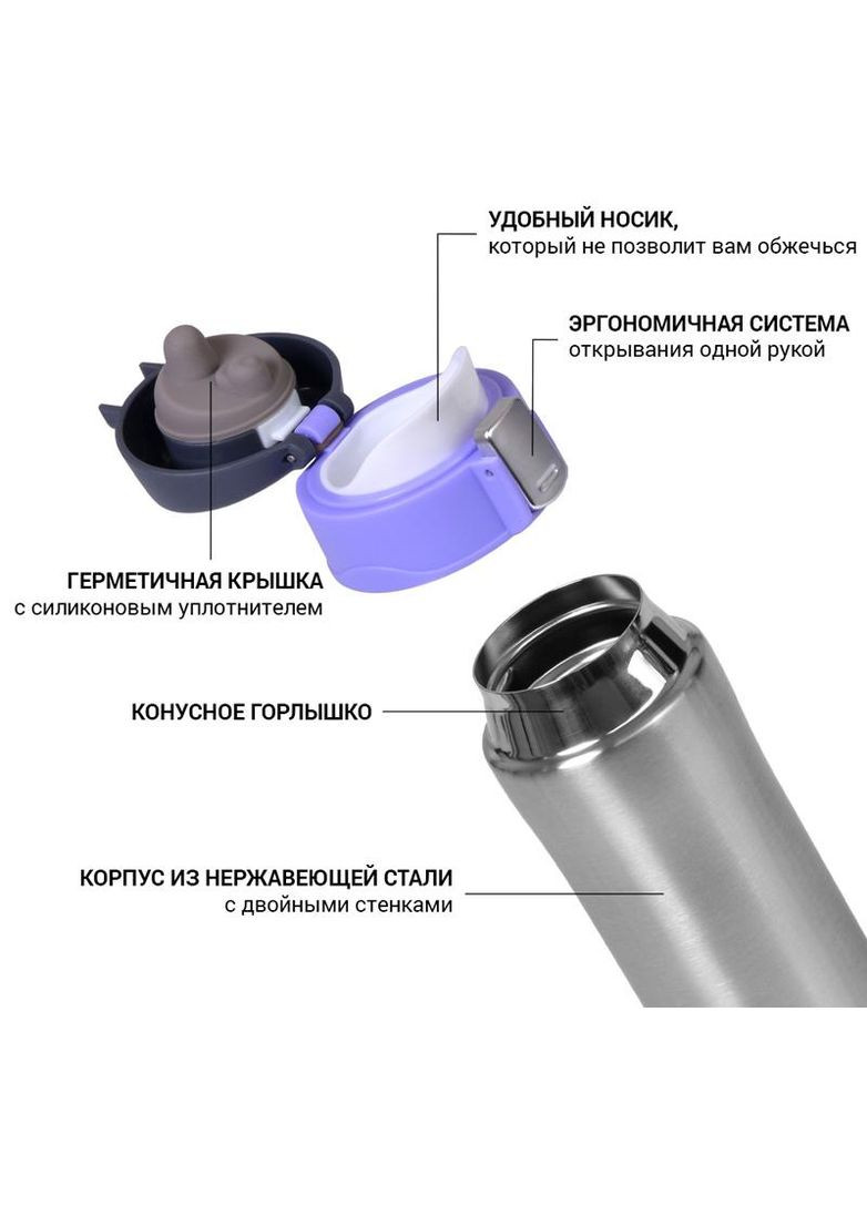 Термос Joranne 420мл из нержавеющей стали для горячих и холодных напитков с вакуумной изоляцией Fissman (368979870)