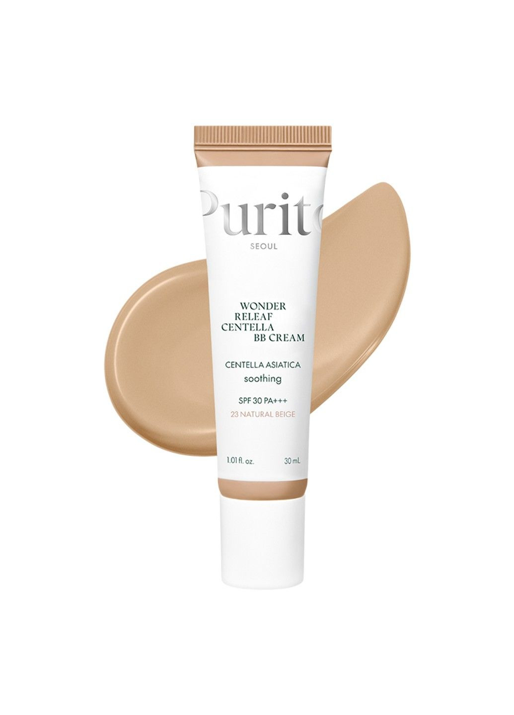 PURITO ВВ-крем с экстрактом центели Seoul Wonder Releaf Centella BB Cream №23 Natural Beige 30 мл — Крем, Южная Корея (322035020)