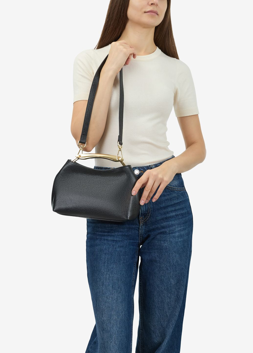 Сумка жіноча шкіряна крос-боді середня Сrossbody Regina Notte (371721920)