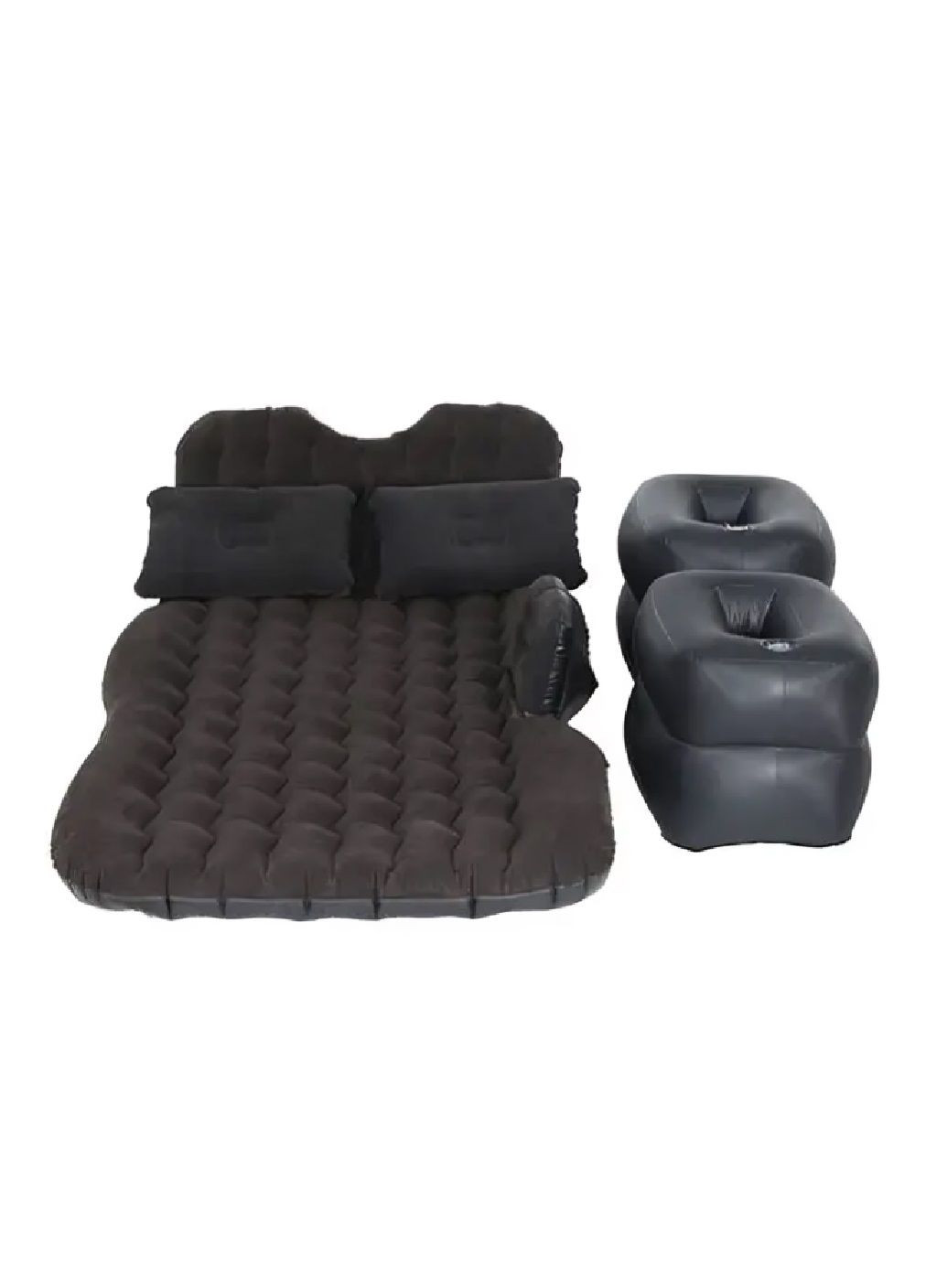 Надувной матрас кровать спальное место с подушками на заднее сидение в салон машины автомобиля 185х90 см (480818-Prob) Черный Unbranded (344464814)