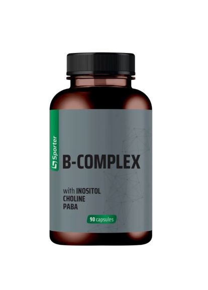 Комплекс витаминов группы В Vitamin B Complex with Inositol Choline Paba 90 капс Sporter (351863323)