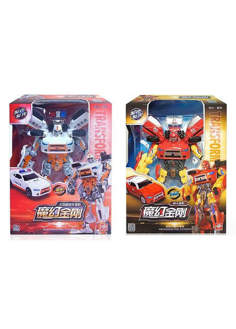 Трансформер робот+машина со звуком, светом, батареей, 2 вида, 34-44-15 см (JJ702A-B) No Brand (346755042)