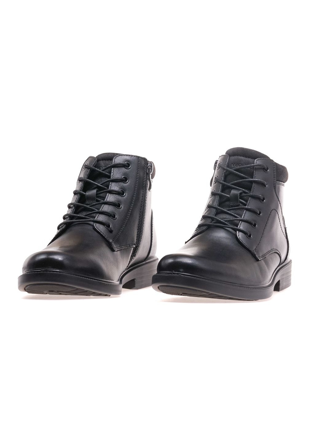Черные ботинки комфорт мужские 2405071 Wojas