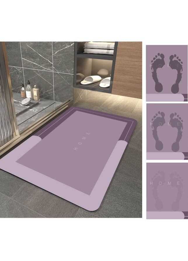 Коврик для ванной комнаты, кухни, нескользящий,, коврик в ванну суперпоглощающий, диатомитовый, 50x80 см, Овал Розовый Home Perfect (360983535)