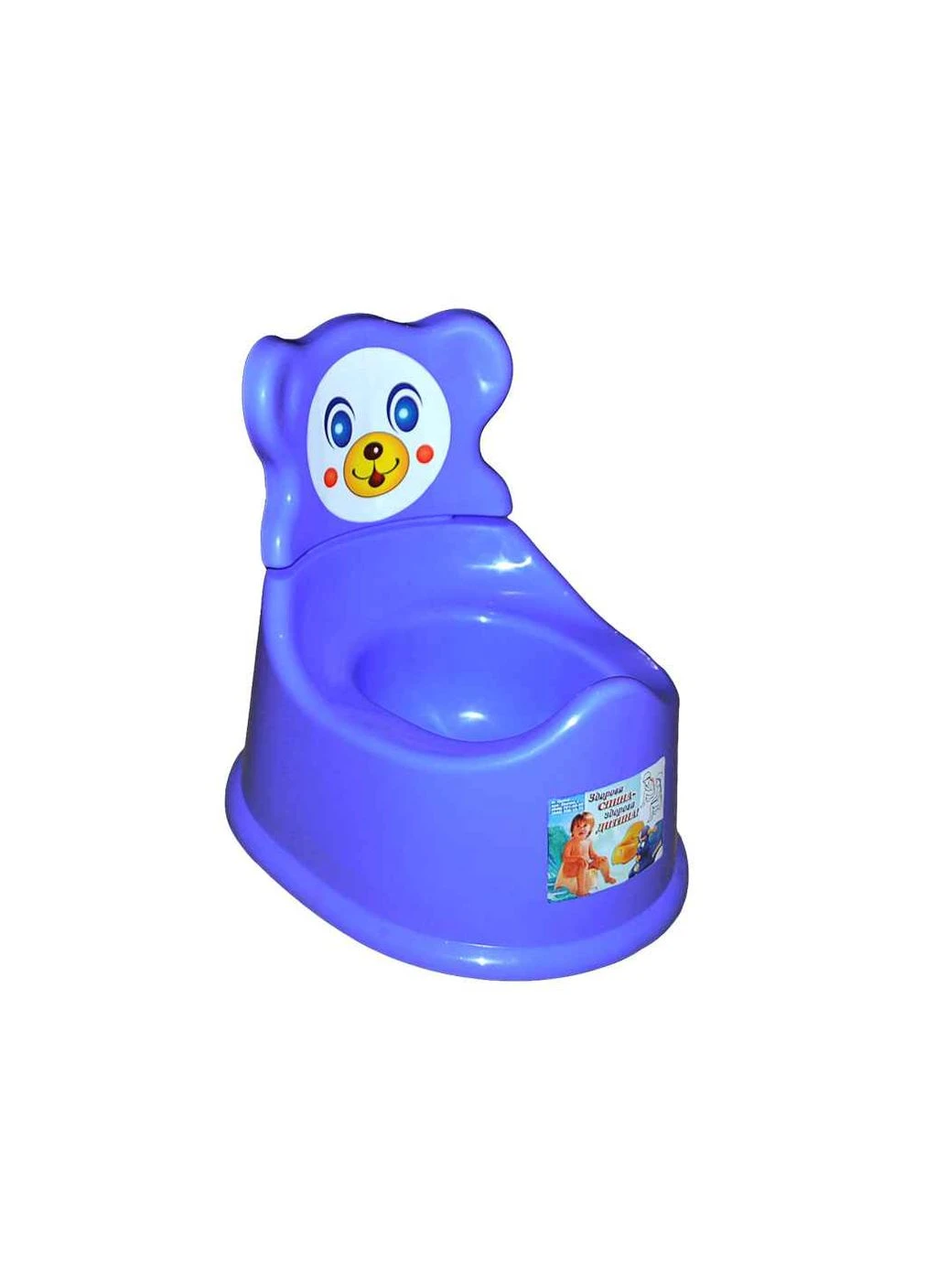 Горщик пласт. дитячий зi спинкою (синій) ТМ КОНСЕНСУС No Brand (387444304)