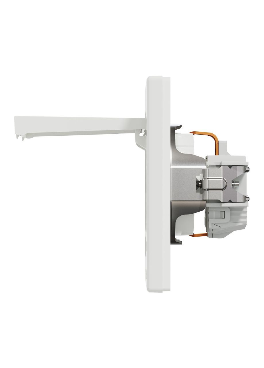 Розетка з кришкою та з заземленням, білий, Asfora, EPH3100121 Schneider (372582366)