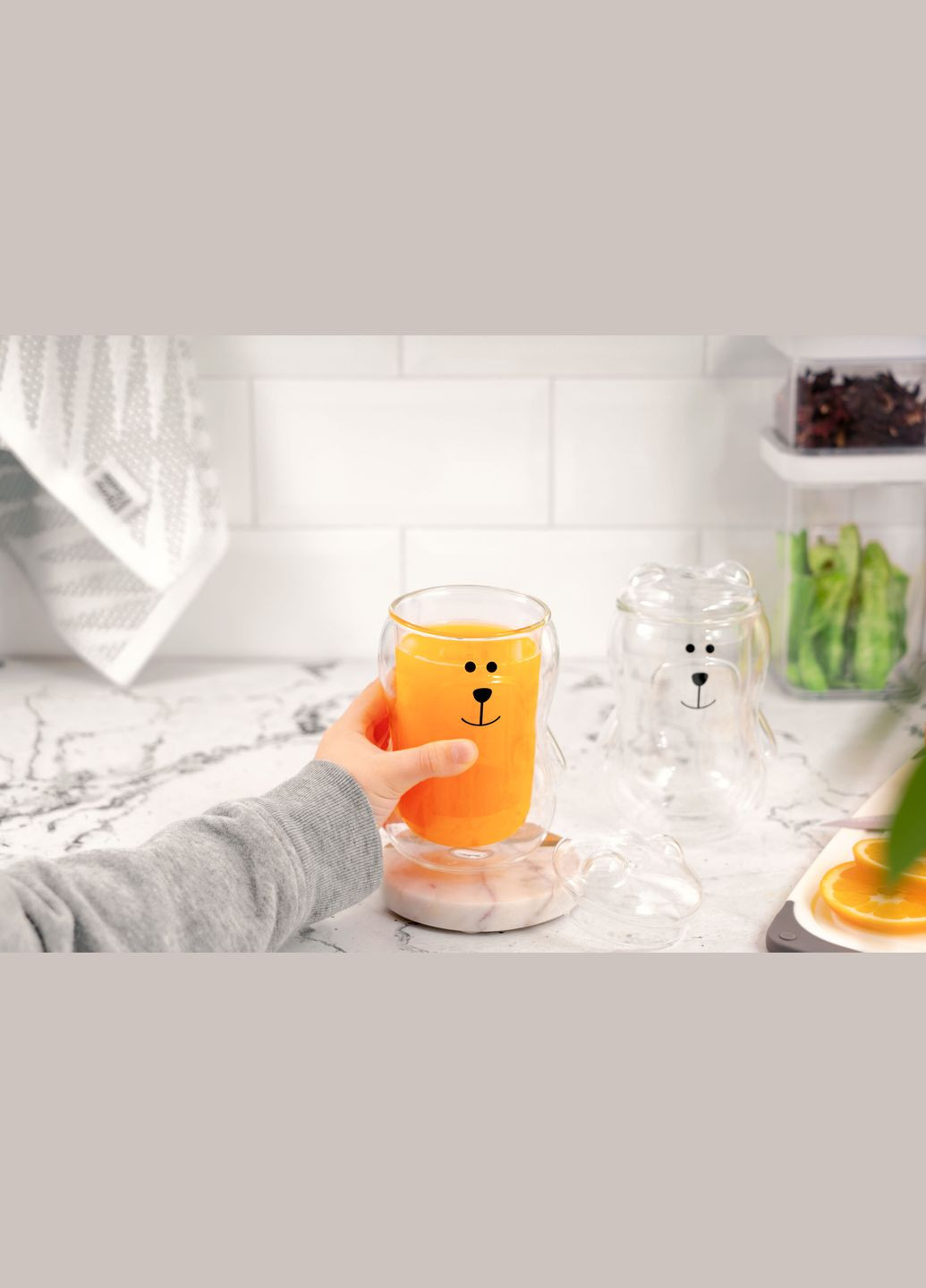 Набір чашок з кришкою з подвійними стінками Animals 300 мл 2 шт AR2630BBR Ardesto (303832152)