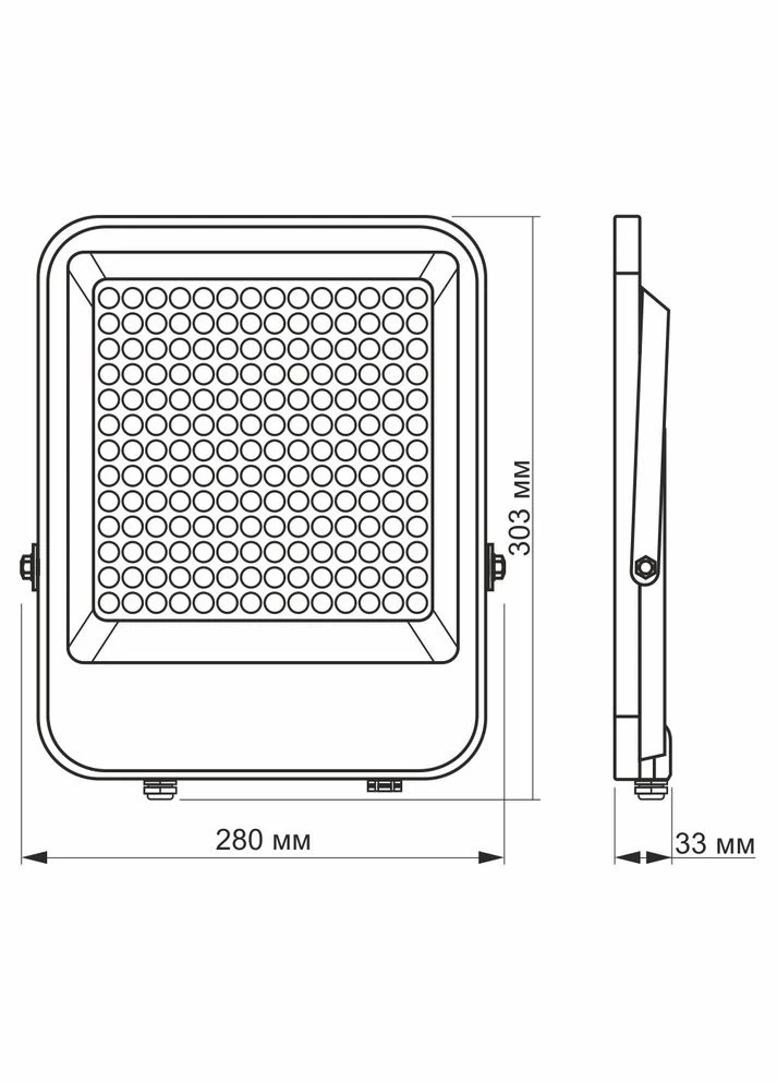 LED прожектор уличный акумуляторний лампа наружная PREMIUM F2 150W 5000K Серый Videx (335835627)