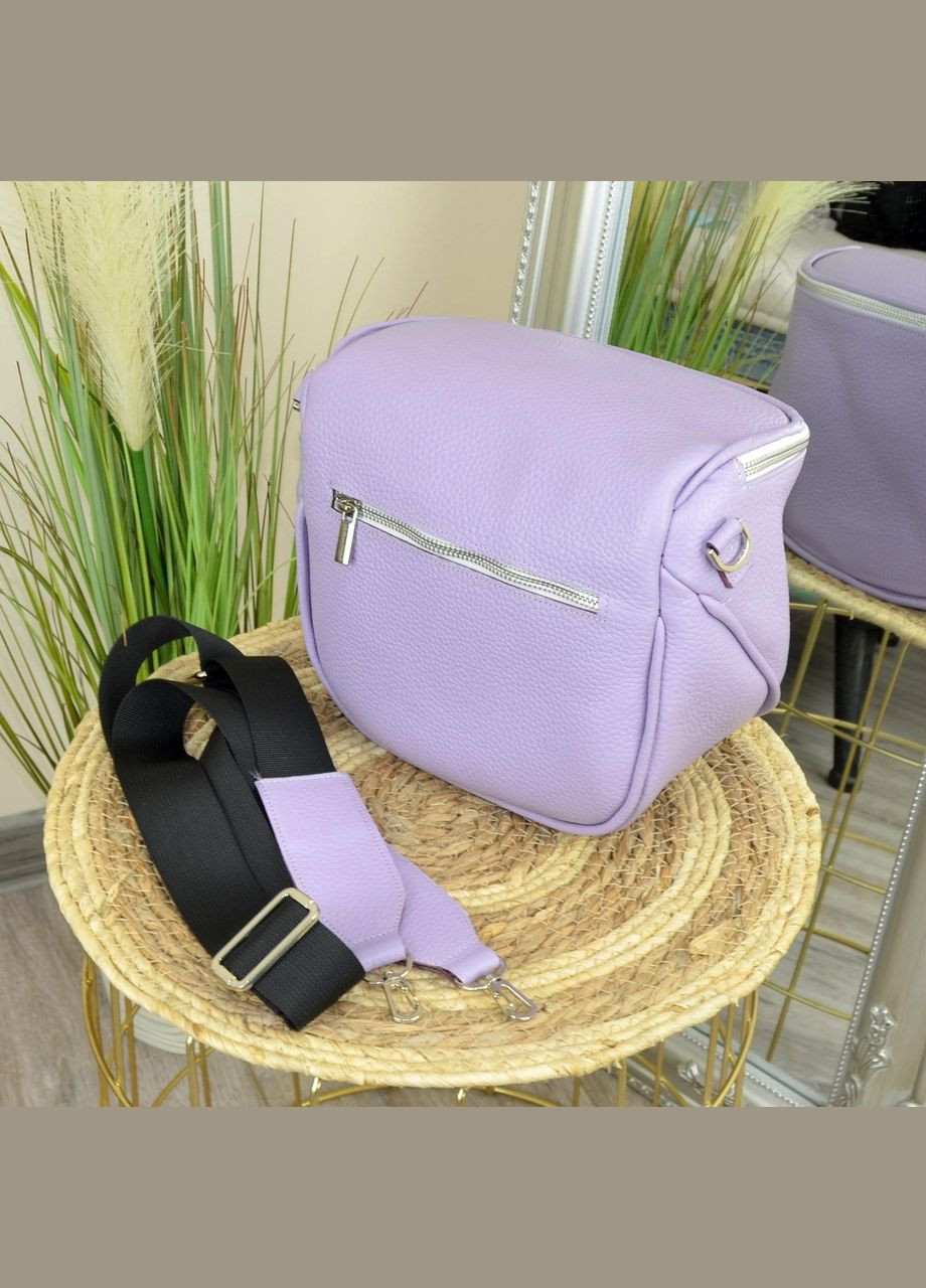 Женская сумка ТМ "". Натуральная кожа флотарь, цвет лаванда. Vasha para (303931724)