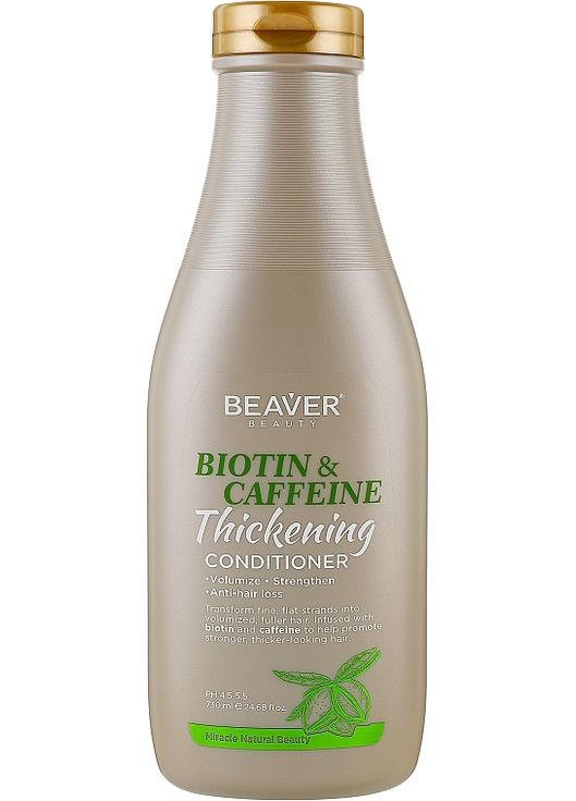 Кондиціонер для волосся з біотином та кофеїном Biotin & Caffeine Thickening Conditioner 730ml (1333990-6821091) Beaver Professional (368624354)