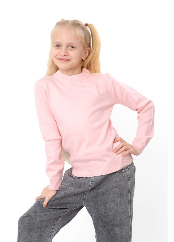 Джемпер прямого крою для дівчинки однотонний (p-18495) Носи своє (367088968)