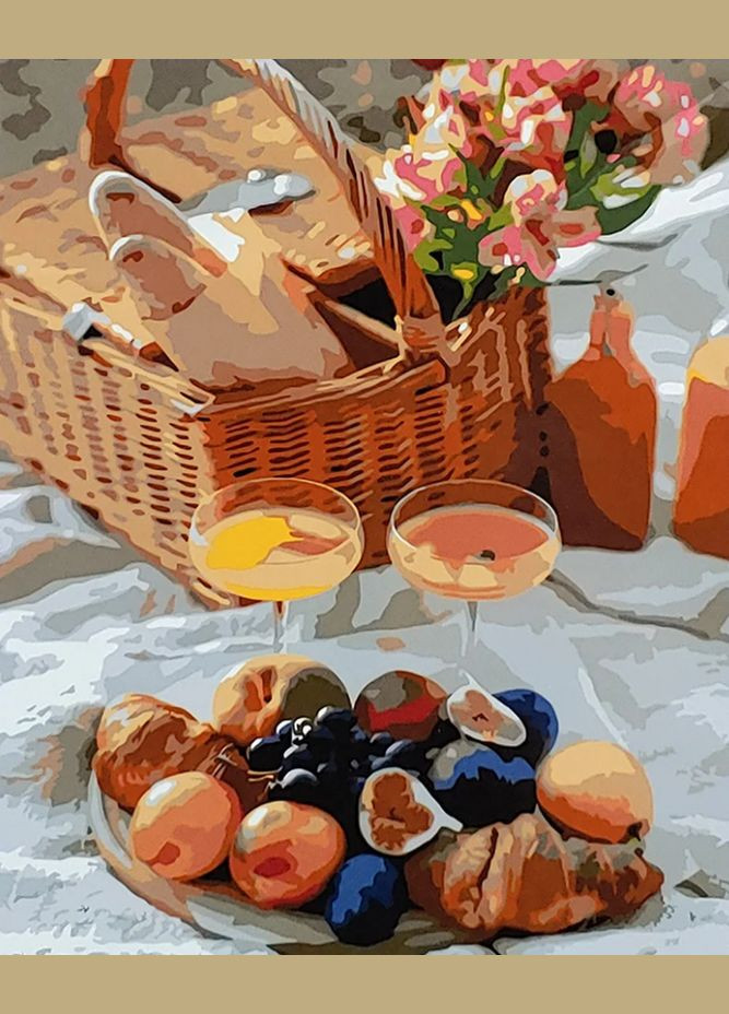 Картина по номерам Романтика пикника (с лаком и уровнем) 40х50 см SY6663 ( ) Strateg (328945367)