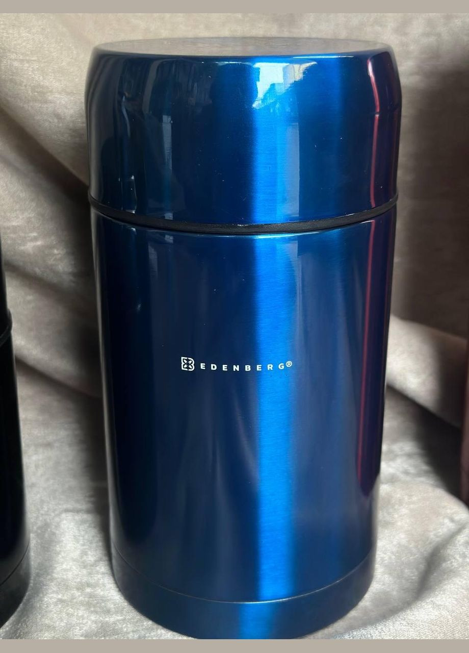 Компактний термос харчовий EB-3510 на 1000 мл Синій Edenberg (311952077)