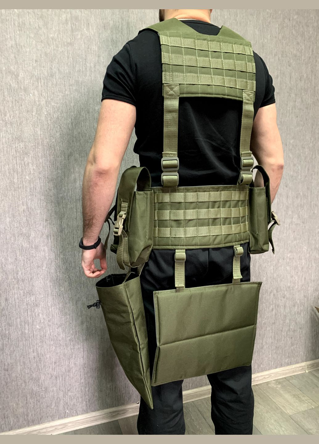 РПС Ременно - плечевая система с подсумками на 8 магазинов и сидушкой / Тактическая разгрузка Lucky Day Shop (317567081)