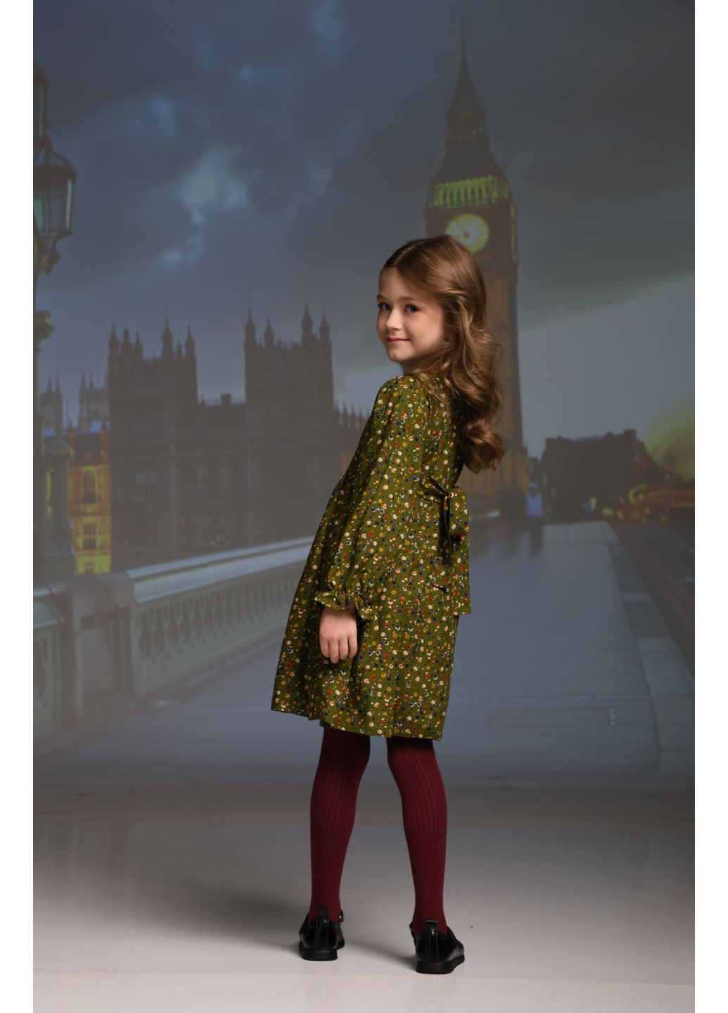 Зелёное детское платье для девочки зеленое элизабет Darochka (354831225)