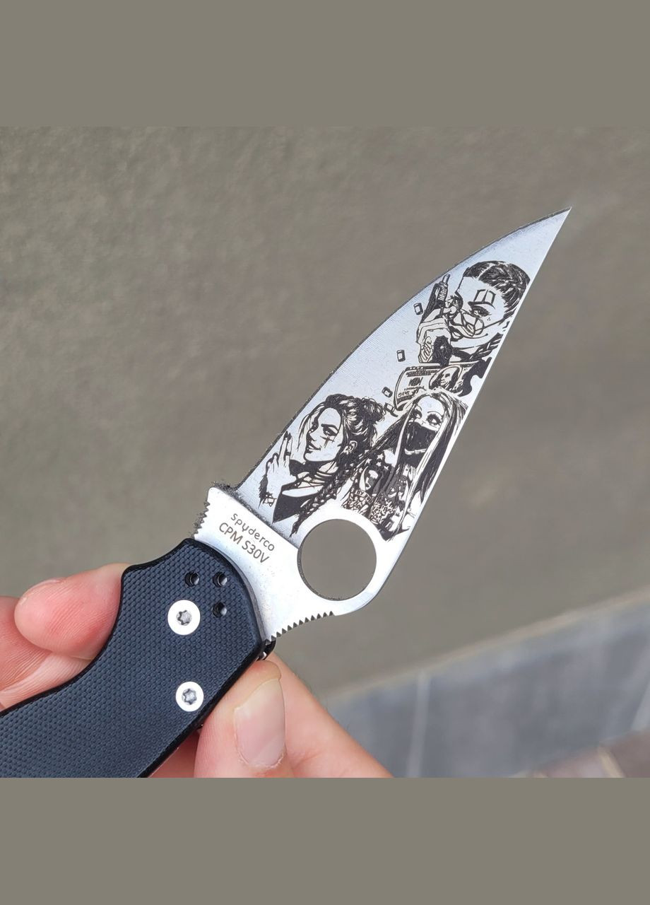 Тактичний складний ніж з індивідуальним гравіювання з однієї сторони арт.43801 Grand Way (370169230)