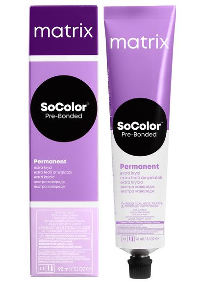 Стійка фарба для фарбування сивого волосся SoColor PreBonded Extra Coverage 506N темний блондин, 90 Matrix (292736136)