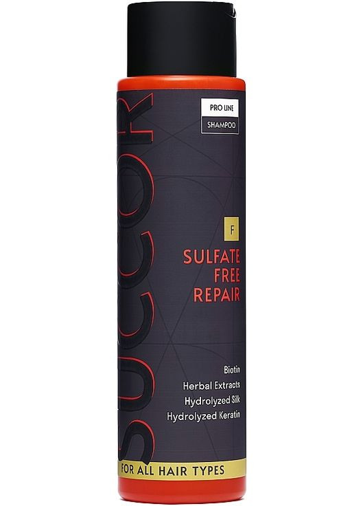 Бессульфатный восстанавливающий шампунь для всех типов волос Sulfate Free Repair Shampoo 250ml. SUCCOR (368639454)
