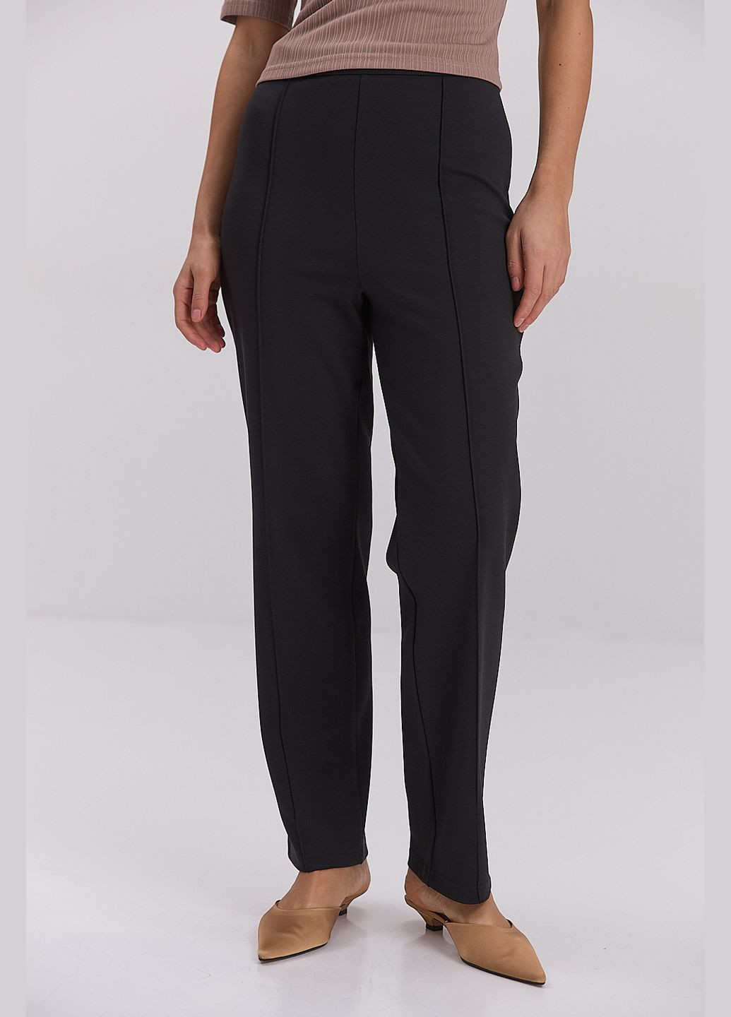 Жіночі трикотажні штани зі стрілками спереду Arjen (319311986)