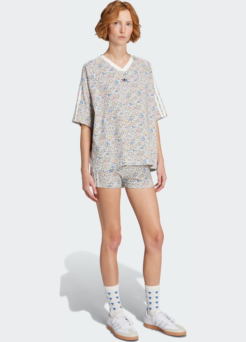 Футболка Originals x Liberty London AOP Boyfriend adidas - (366962327)