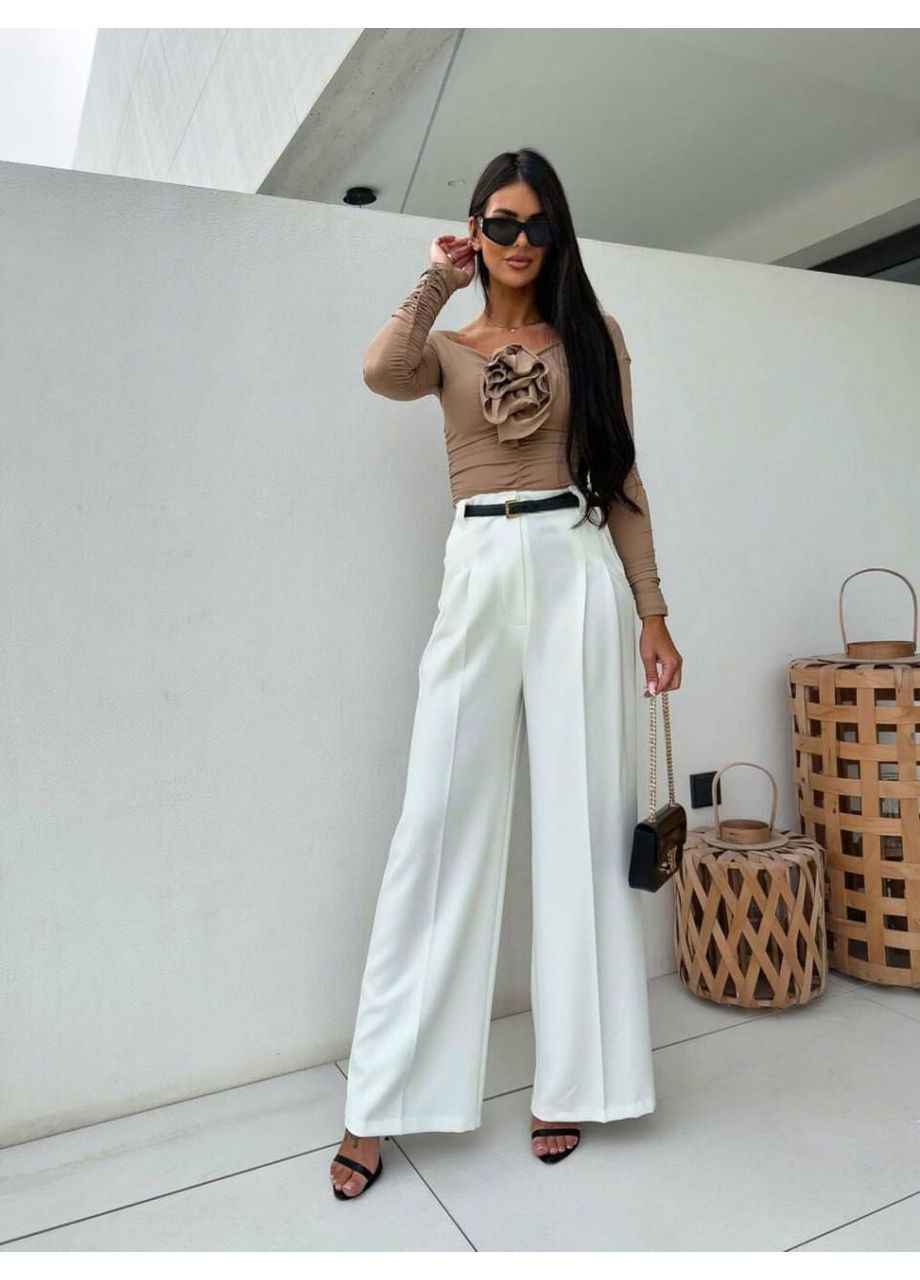 Штани палацо жіночі костюмні з високою посадкою Україна (362209902)