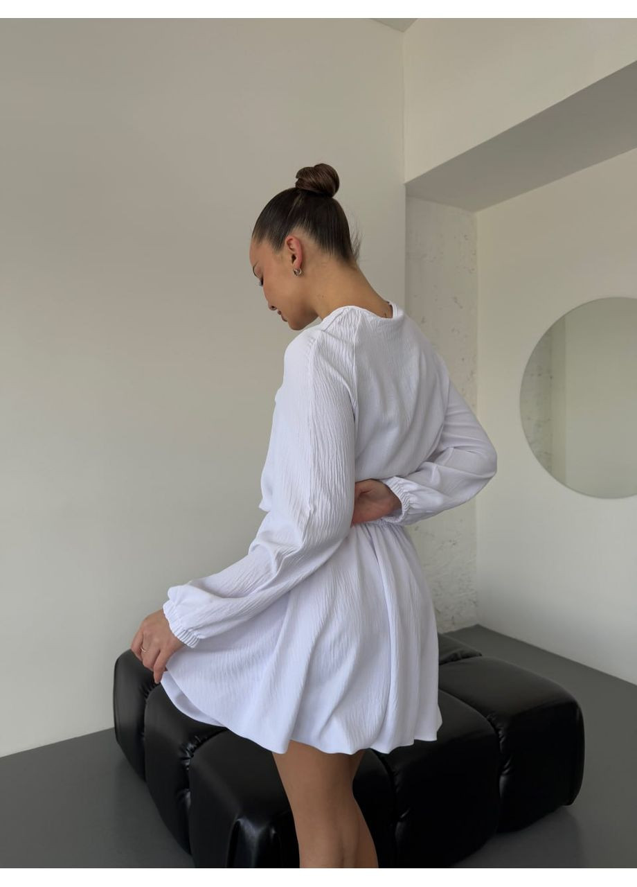 Білий повсякденний сукня жіноча Гермес однотонна