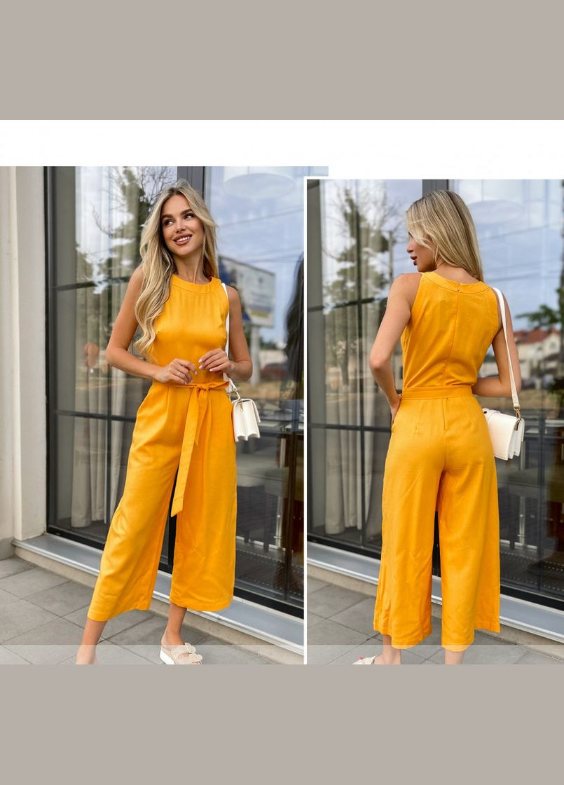 Комбинезон Liton горчичный лен