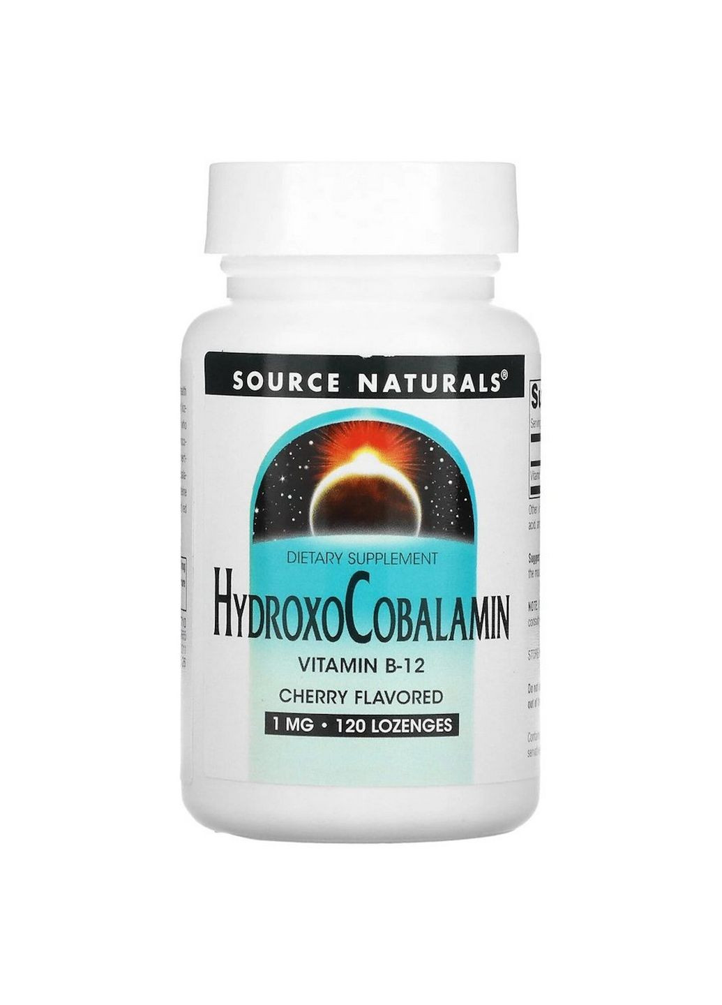 Вітаміни та мінерали Hydroxocobalamin, 120 таблеток Source Naturals (293415959)