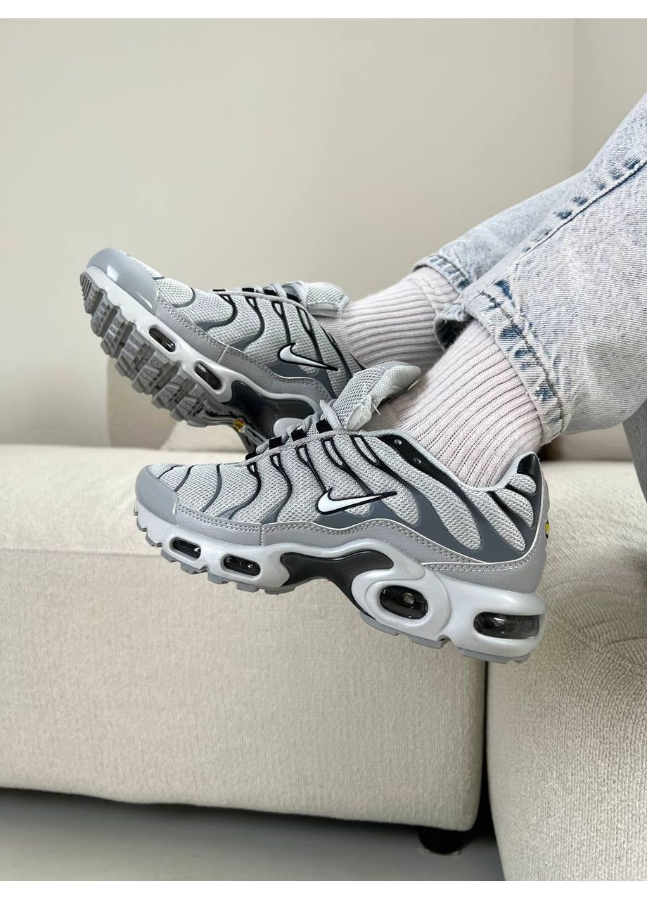 КРОСІВКИ ЖІНОЧІ NIKE TN WHITE GREY BL НАЙК АІР МАКС ТН ПЛЮС No Brand сірі демісезони (367115054)