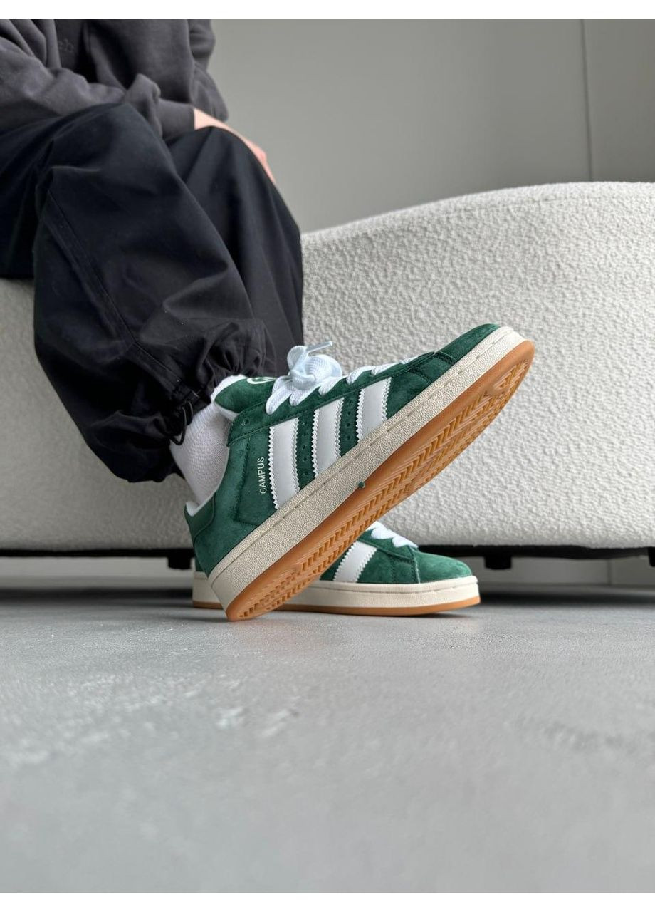 КРОСІВКИ ЖІНОЧІ ADIDAS CAMPUS 00S GREEN WHITE АДІДАС КАМПУС No Brand сірі демісезони (368884721)