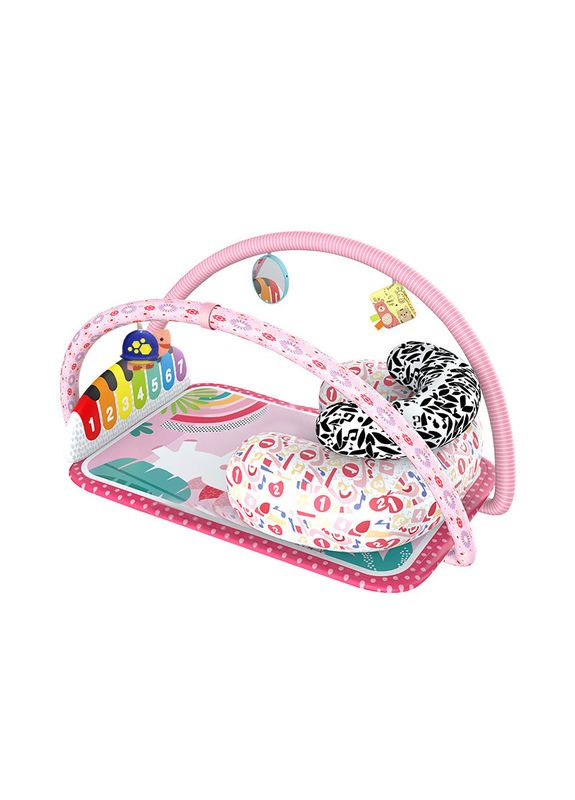 Дитячий розвивальний інтерактивний килимок SDZ-1817 Pony Pink музичний піаніно для немовлят 7 шт. YRB (352011680)