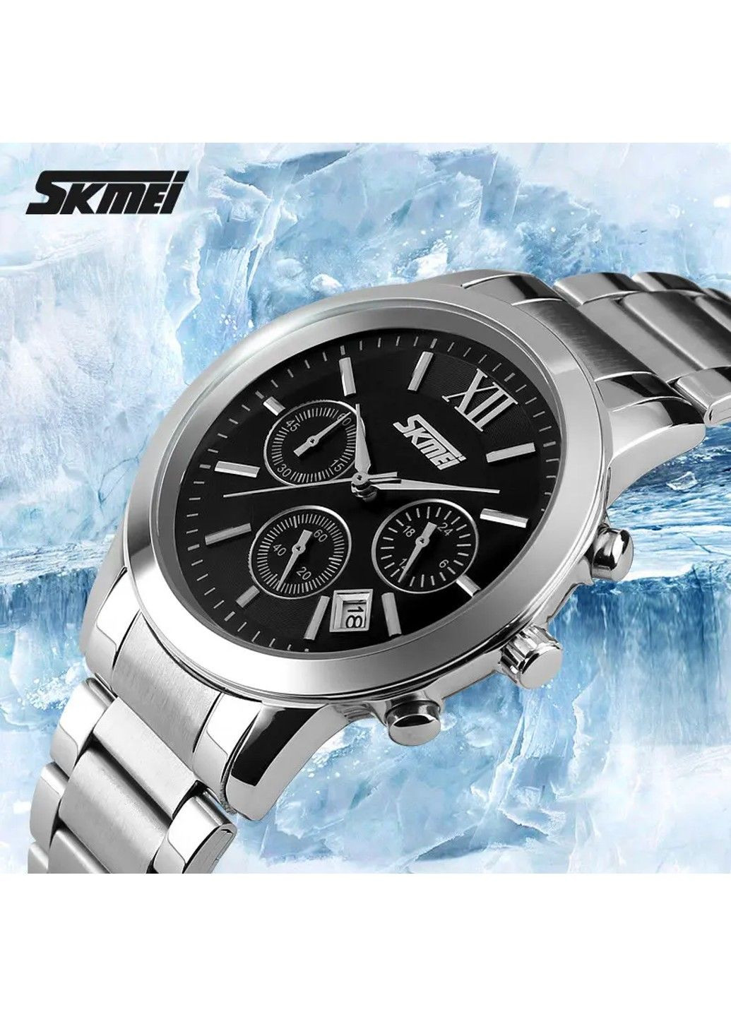 Чоловічий наручний годинник Tandem 9097 Чорний Skmei (313653706)