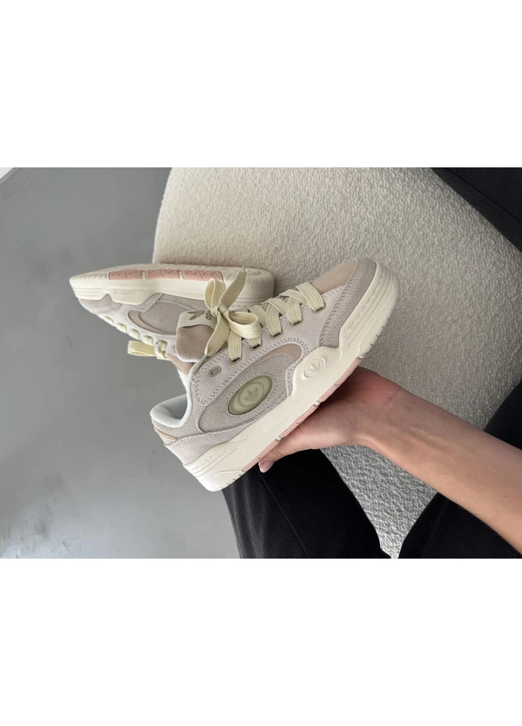 КРОССОВКИ ЖЕНСКИЕ ADIDAS ADI2000 BEIGE/GREY АДИДАС АДИ 2000 СЕРЫЕ No Brand серые демисезоны (391947718)