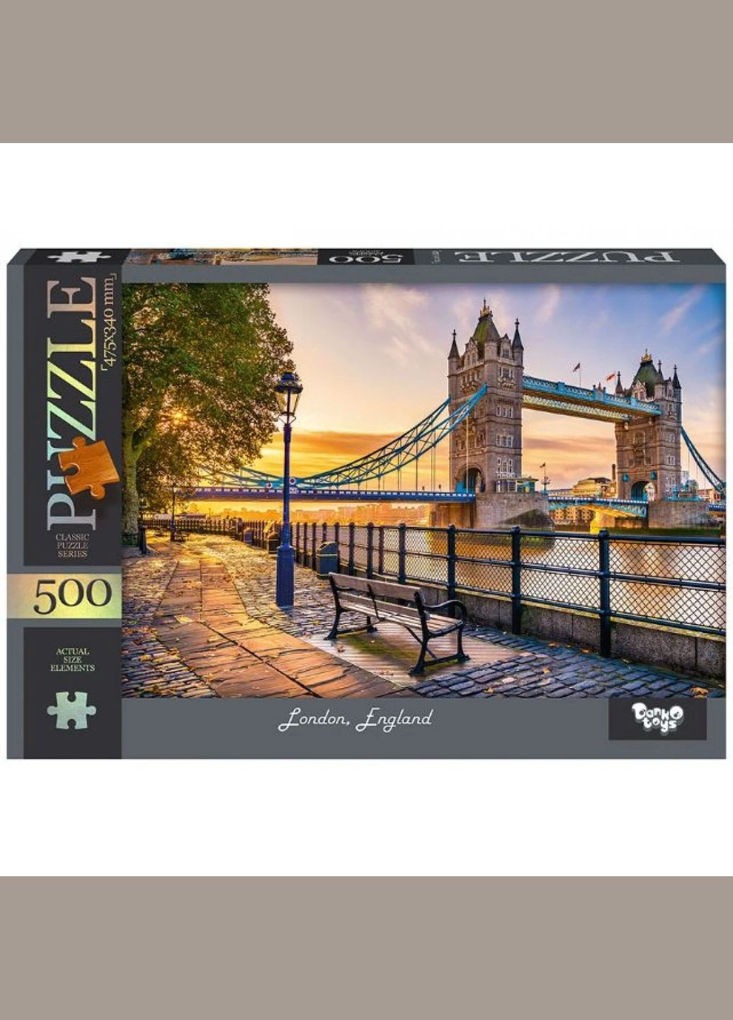 Пазл 500 елементів London England Класичні пазли Лондон Англія Пазли та головоломки C500-14-05 Danko Toys (328265484)