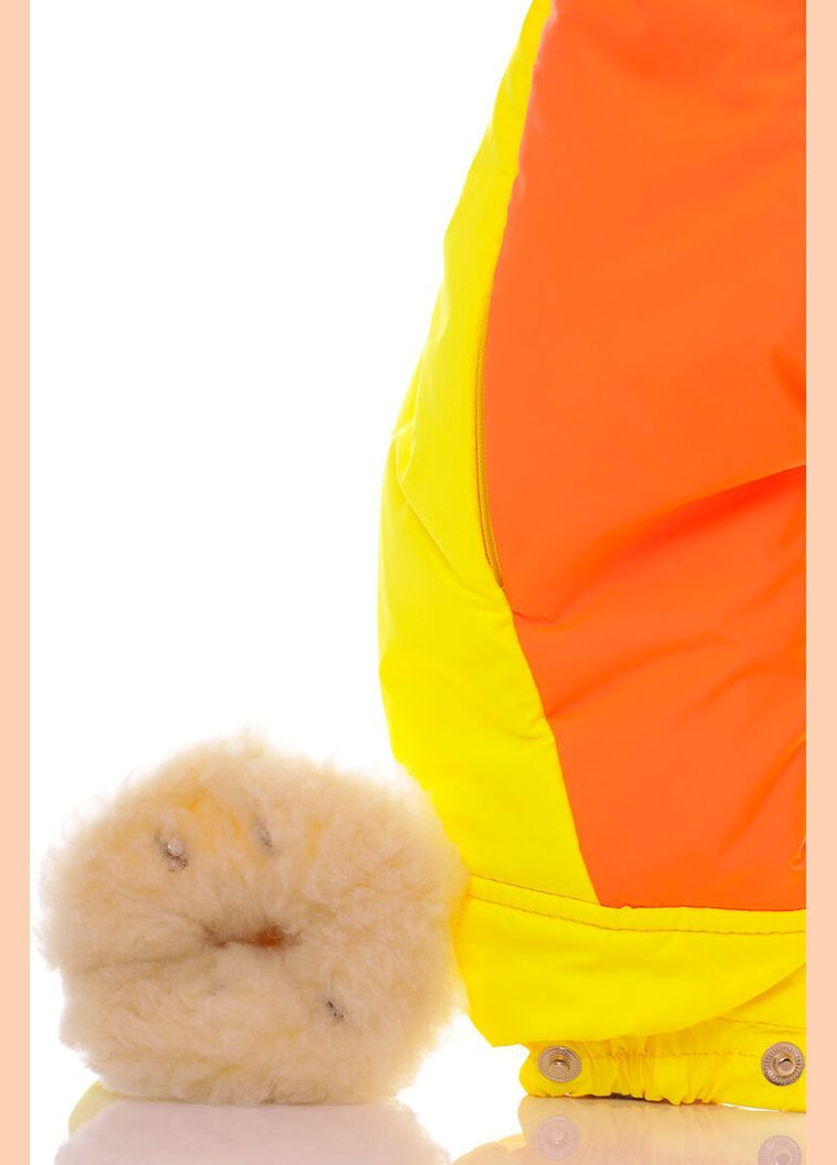 Комбинезон Трансформер на меху оранжевый с желтым 86 см (27502) BABYKROHA (315423744)