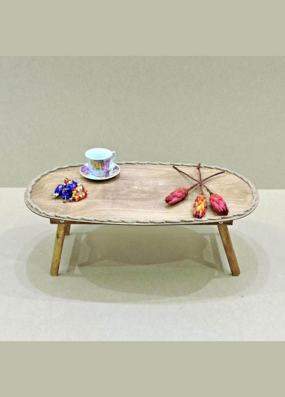 Столик-поднос для завтрака из дерева Вайоминг 02 мускат (СТП-021807) No Brand (327844847)