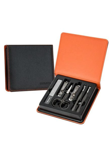 Манікюрний педикюрний подарунковий набір для жінок і для чоловіків 7 предметів по догляду за нігтями No Brand (317273567)