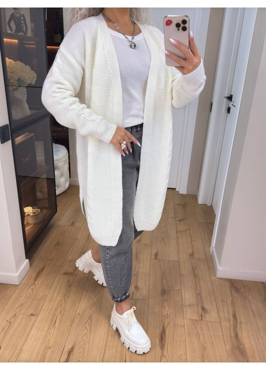 Жіночий кардиган із напіввовни No Brand (371410539)