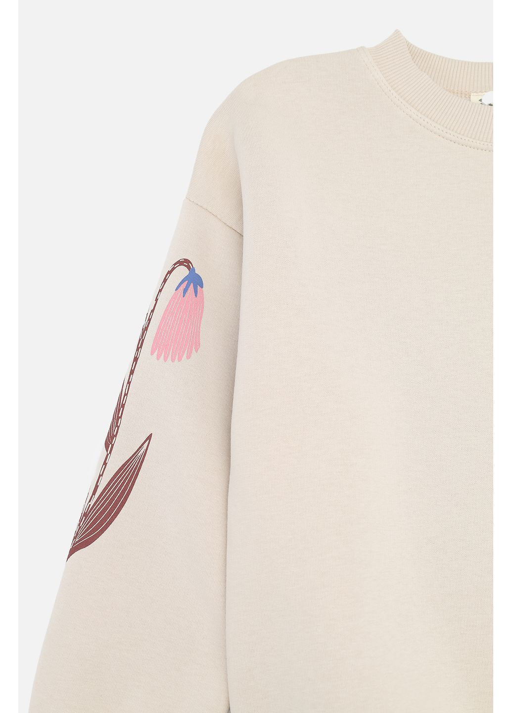 Yuki свитшот для девочки цвет бежевый cb-00284512 бежевый футер