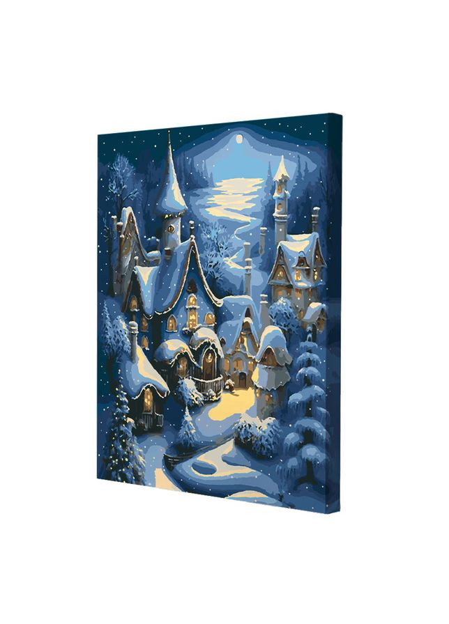 Картина по номерам со светодиодной подсветкой Зимний город 40x50 см (ГР-004) Riviera Blanca (303136319)