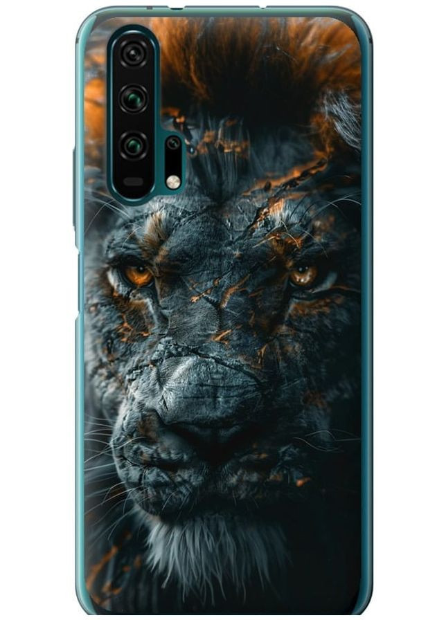 2D пластиковый чехол 'Пламенный лев' для Endorphone Huawei Honor 20 Pro (297657783)