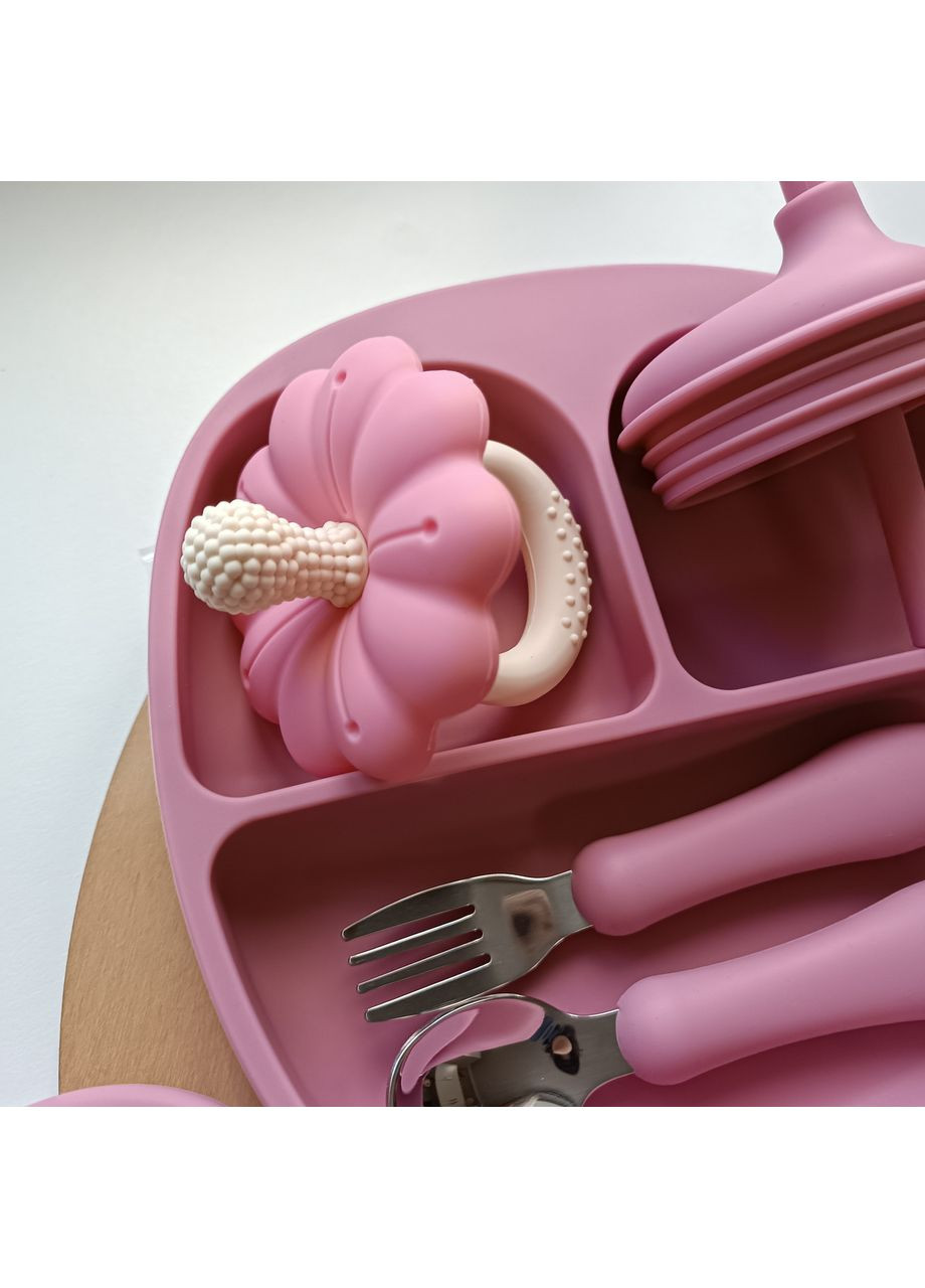 Набор посуды для малыша Блаш 11 шт Безопасная детская посуда Столовый набор для ребенка (0347) No Brand (368999841)