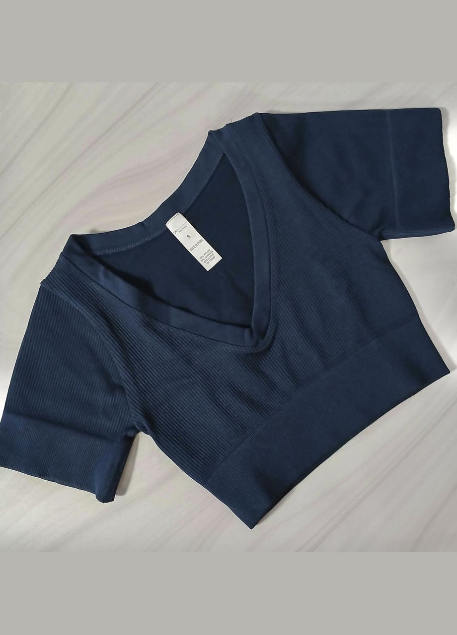 Спортивний костюм (комплект для фітнесу) в рубчик No Brand (322120799)