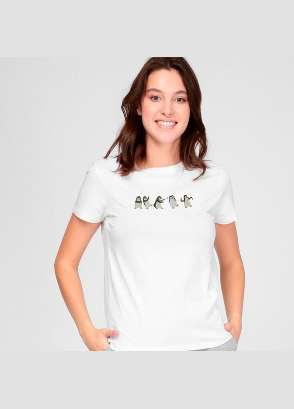 Футболка з вишивкою пінгвінів 02-1 жіноча (329751-16-4) No Brand - (330814376)