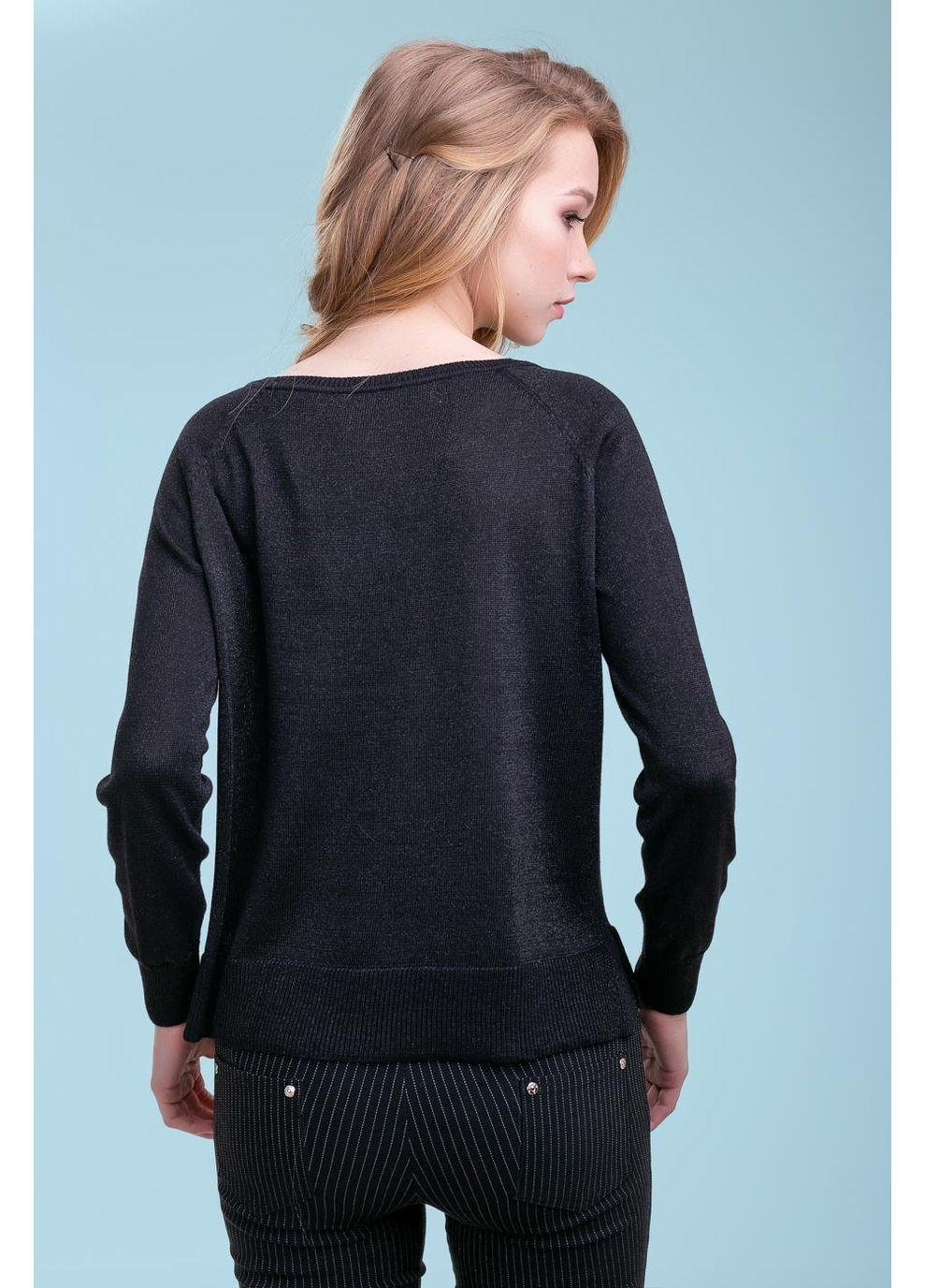 Черный демисезонный джемпер 1433.3321 Seventeen