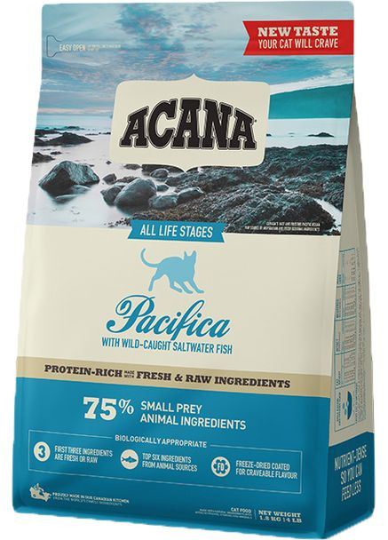 Сухий корм для кішок всіх порід Pacifica Cat 1.8 кг (a64118) (064992714642) Acana (364788973)