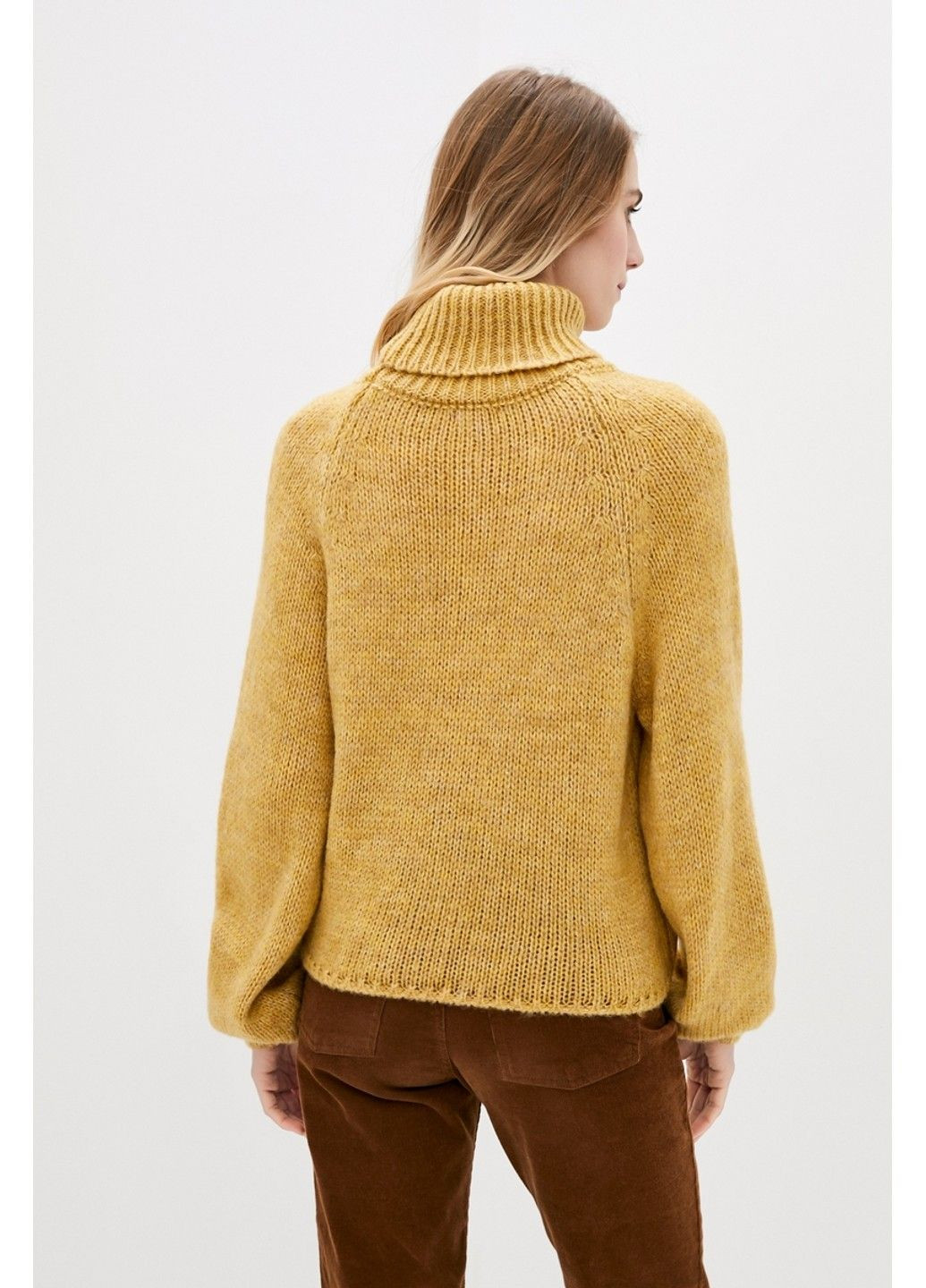 Горчичный зимний свитер sw866 Sewel