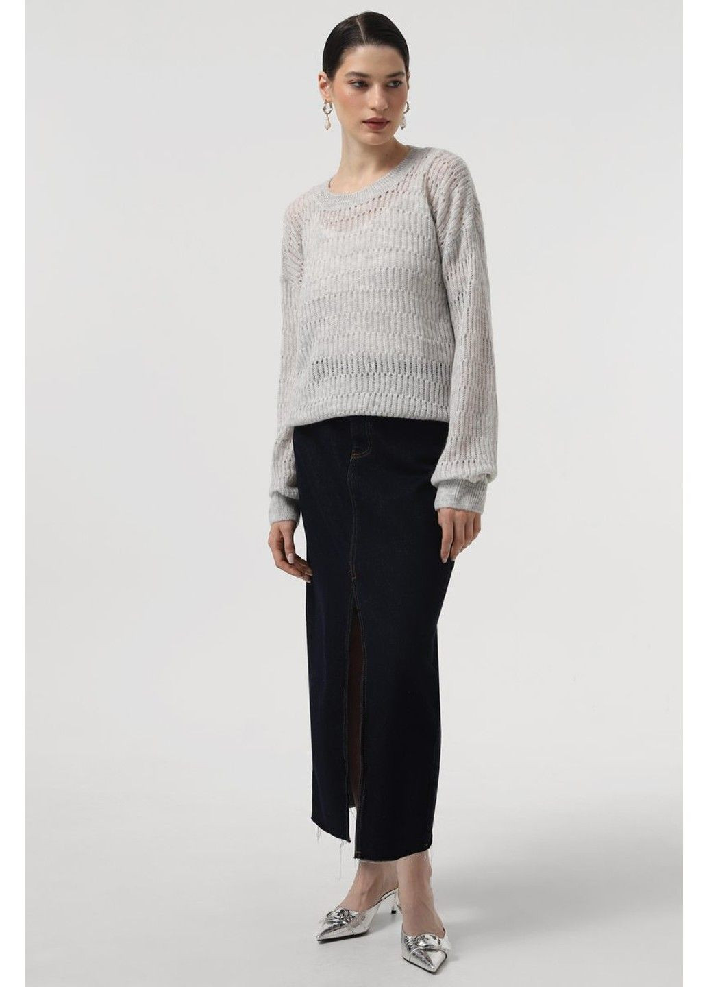 Світло-сірий демісезонний джемпер jw957 Sewel
