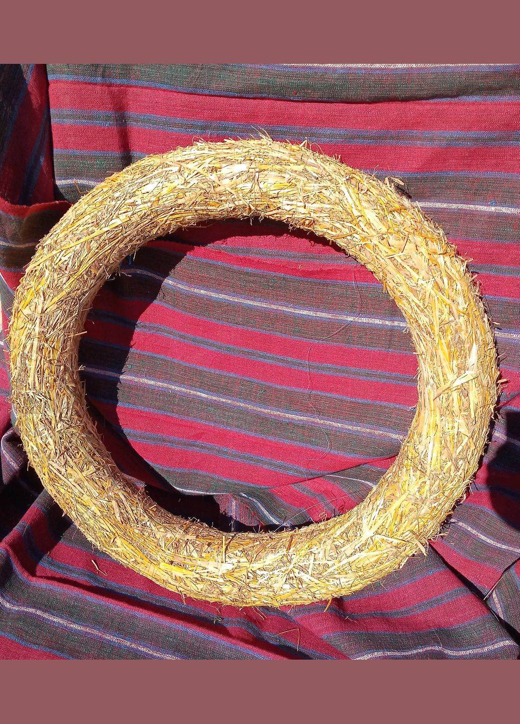 Венок из соломы 70см No Brand (304649932)
