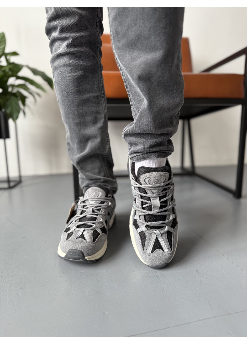 Сірі Осінні кросівки чоловічі asics gel-sonoma 15-50 grey beige gore-tex асікс гель сонома 15-50 No Brand